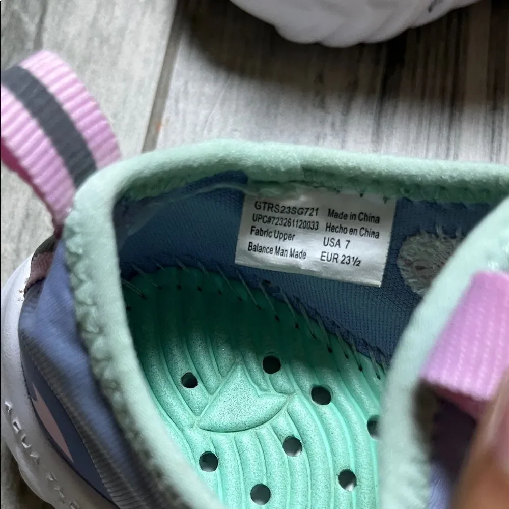 Pastel Rainbow Kids Water Shoes| size 7